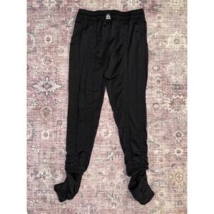 Agogie Women's XL 40+ Resistance Band Leggings Black Activewear Training Workout